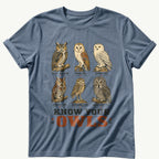 know-your-owls — Blue Jean Comfort Colors tee
