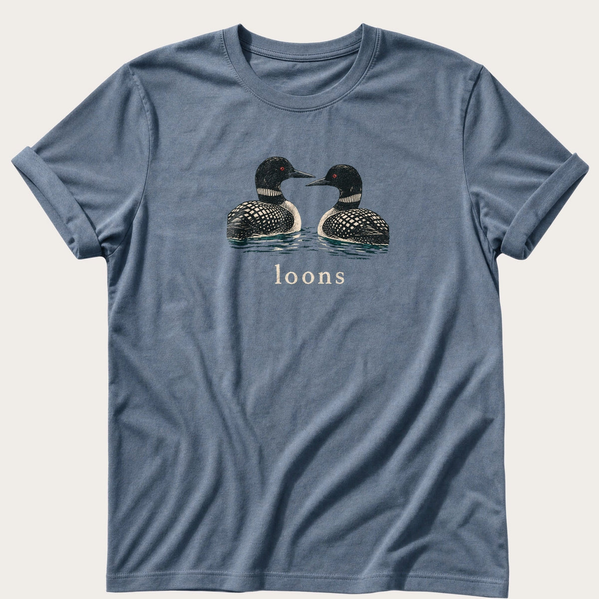 Loons — Blue Jean Comfort Colors tee