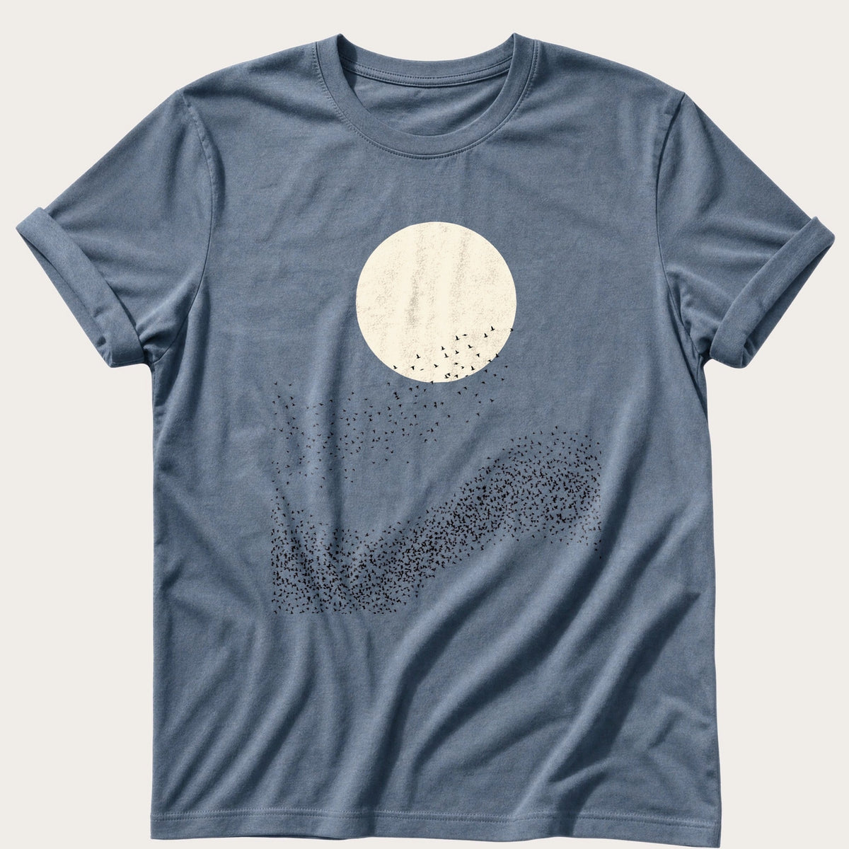 Murmuration At Dusk — Blue Jean Comfort Colors tee
