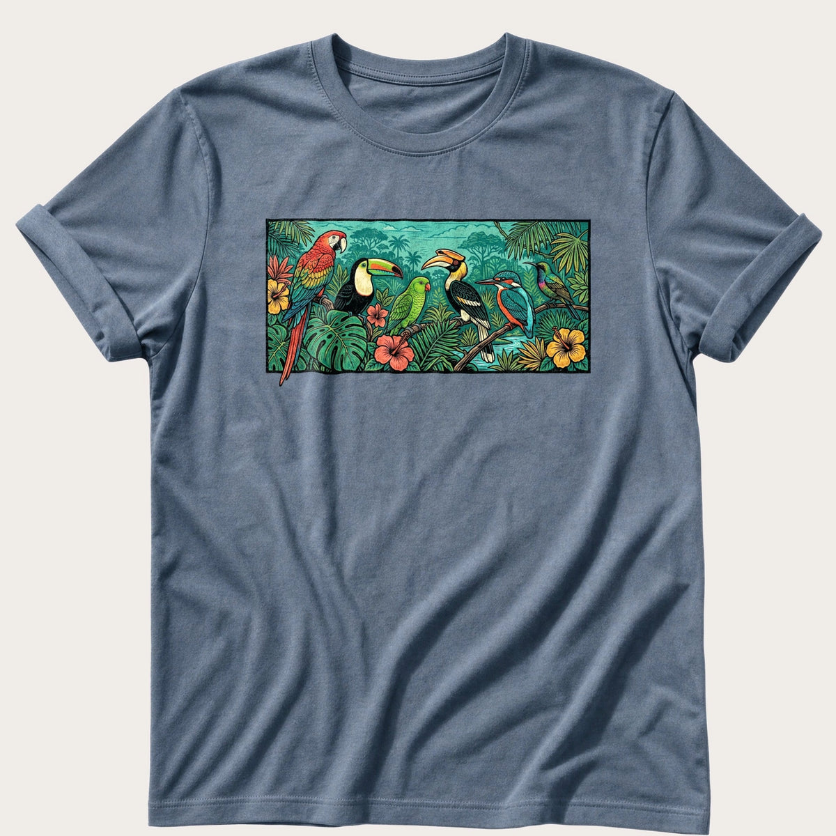 Parrot Species — Blue Jean Comfort Colors tee