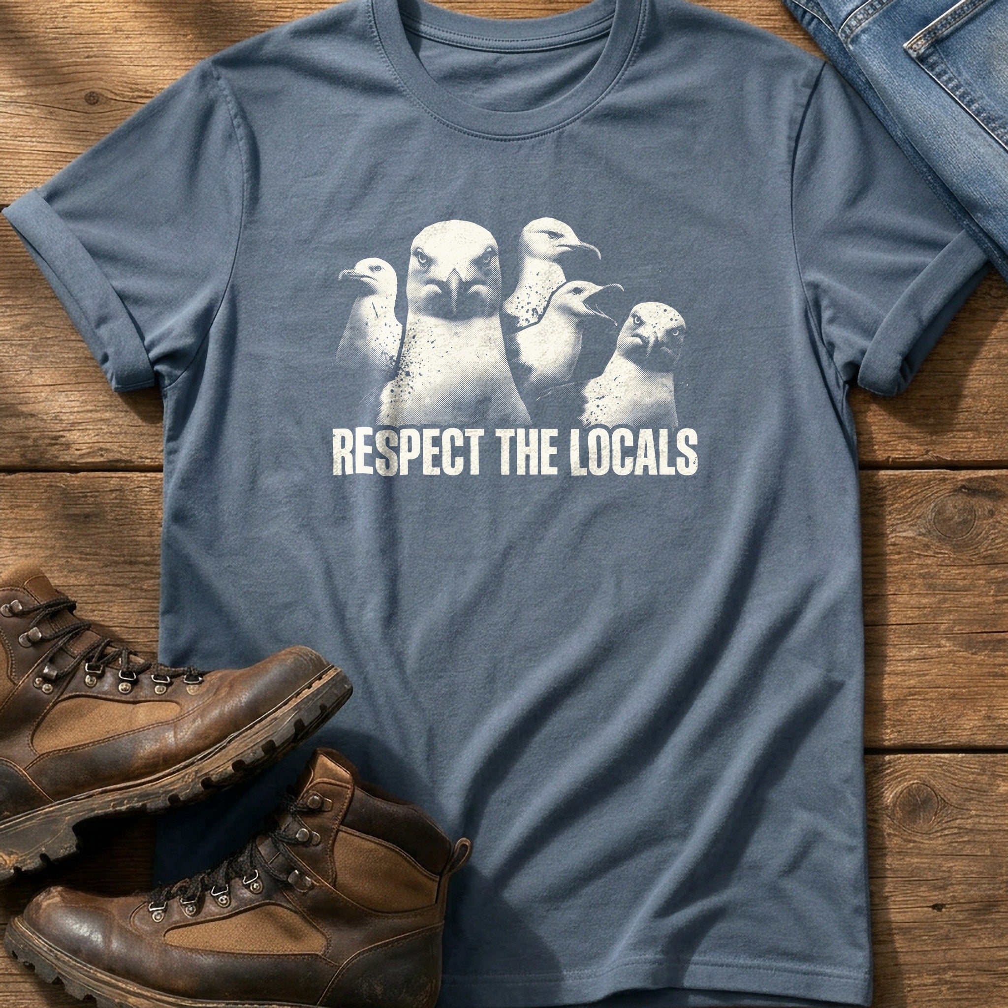 Respect The Locals 11 — Blue Jean Comfort Colors tee