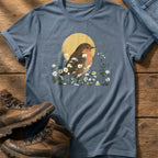 Robin Flower Bed — Blue Jean Comfort Colors tee
