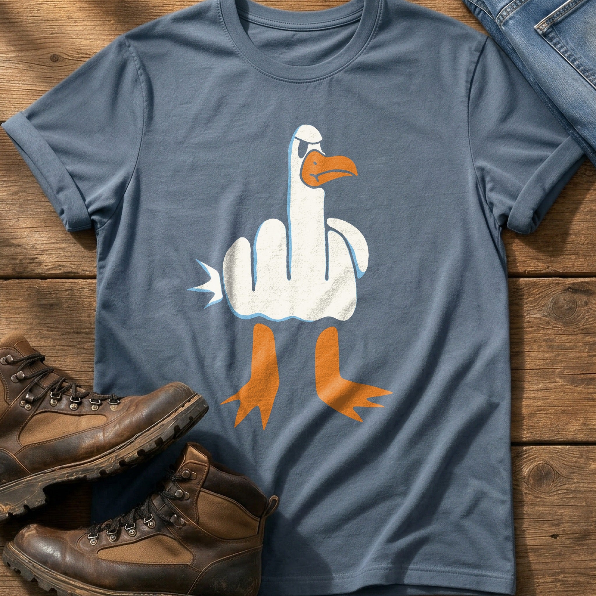 Rude Seagull — Blue Jean Comfort Colors tee
