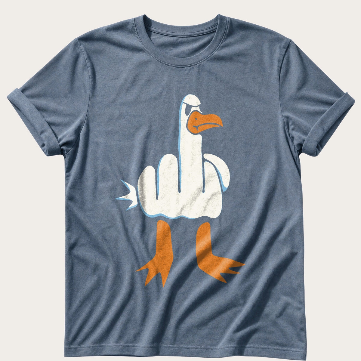 Rude Seagull — Blue Jean Comfort Colors tee
