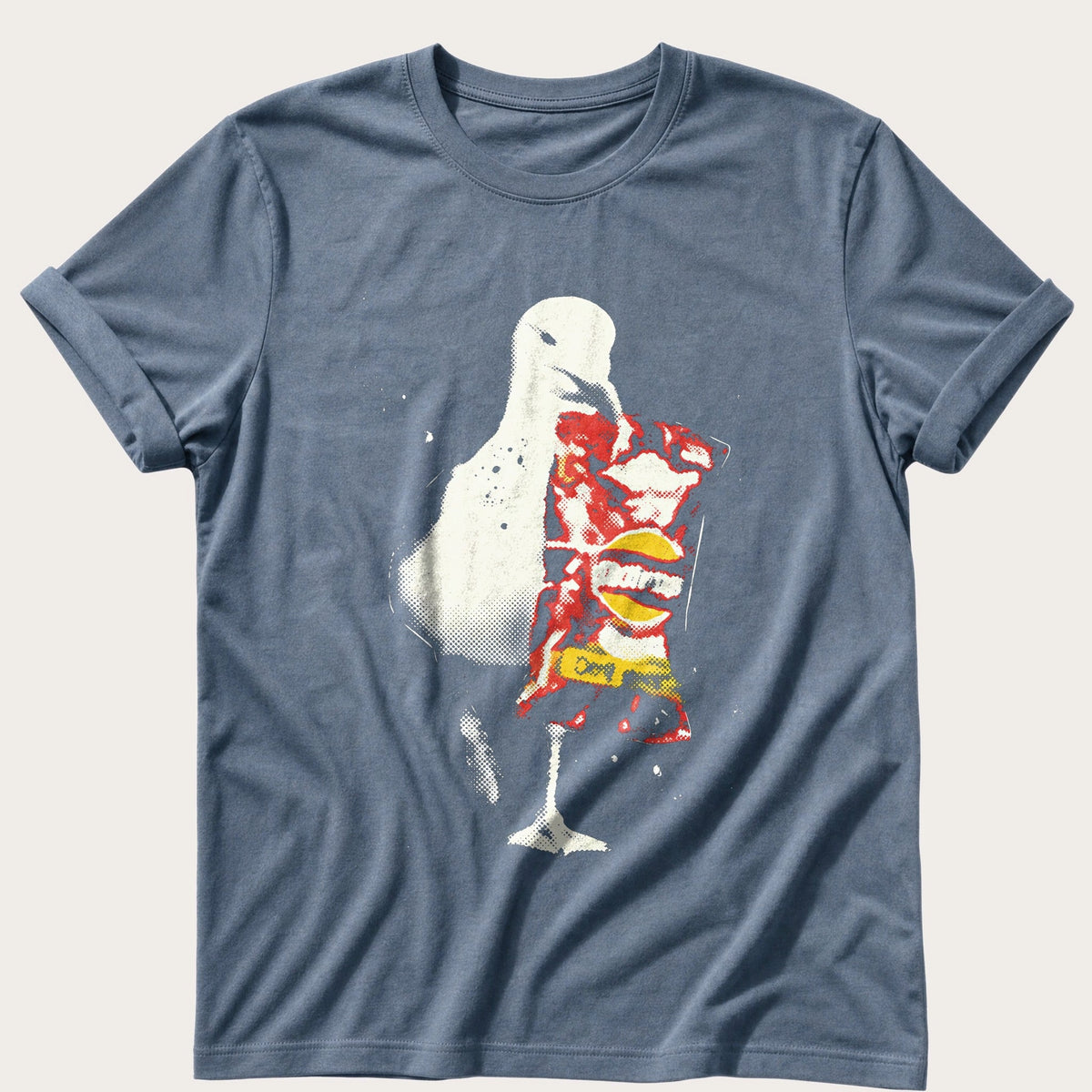 Seagull With Crisps 12 — Blue Jean Comfort Colors tee