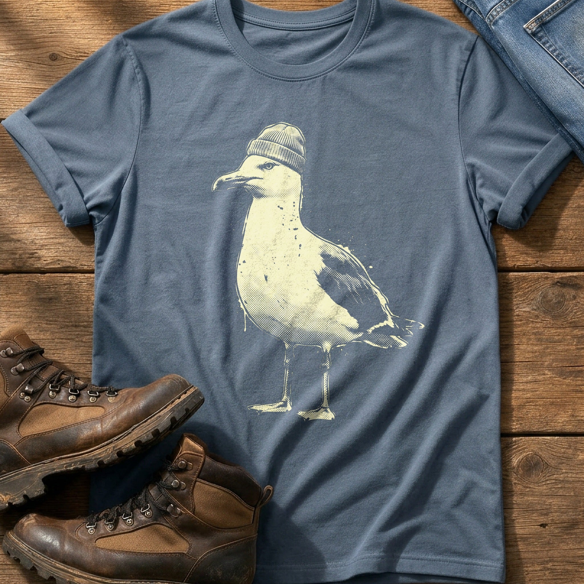 Street Seagull 6 — Blue Jean Comfort Colors tee