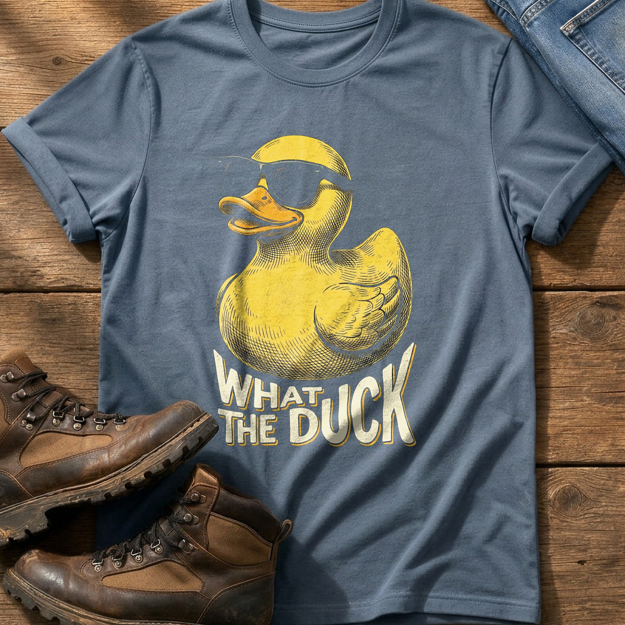 What The Duck 88 — Blue Jean Comfort Colors tee
