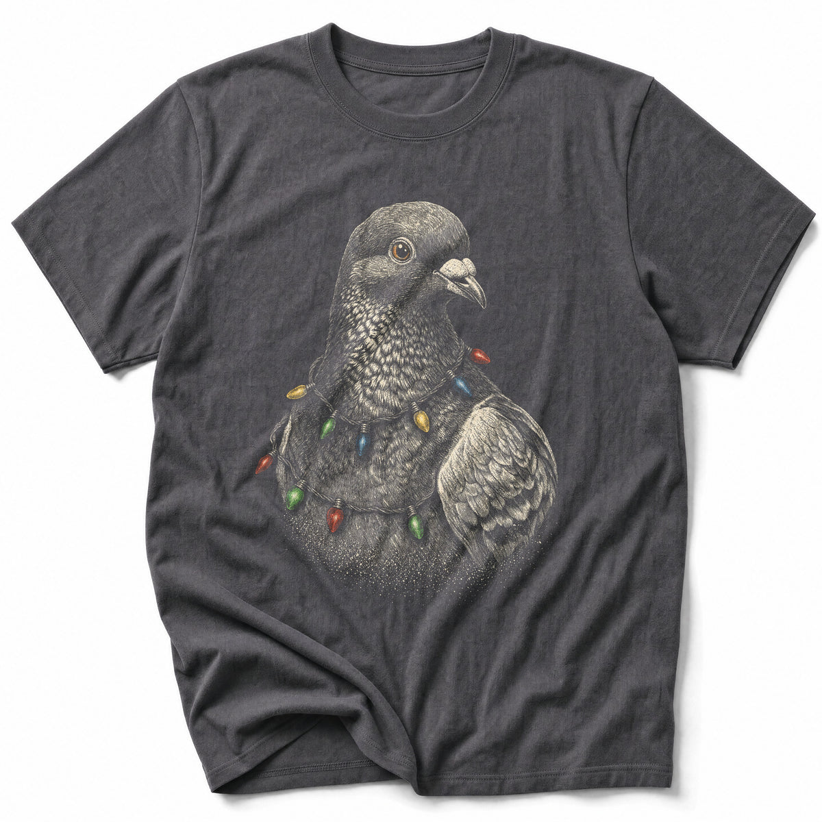 Etched Pigeon With Lights T-Shirt