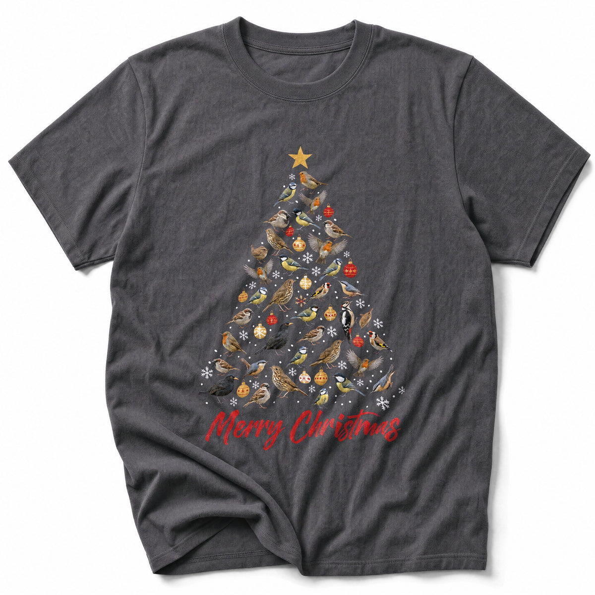 Tall Bird Christmas Tree T-Shirt