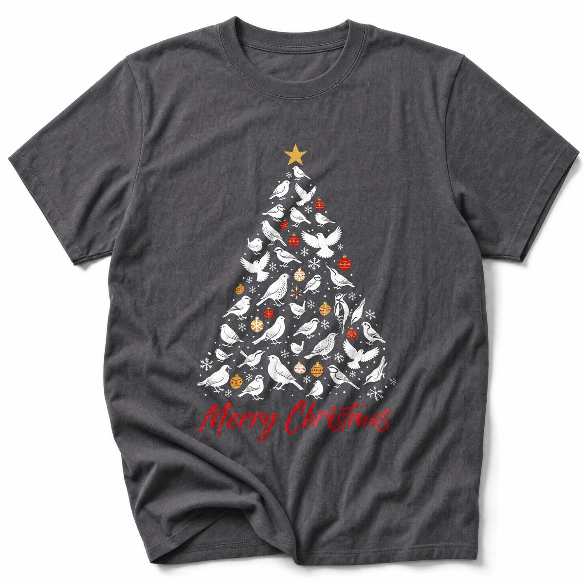 White Bird Christmas Tree T-Shirt