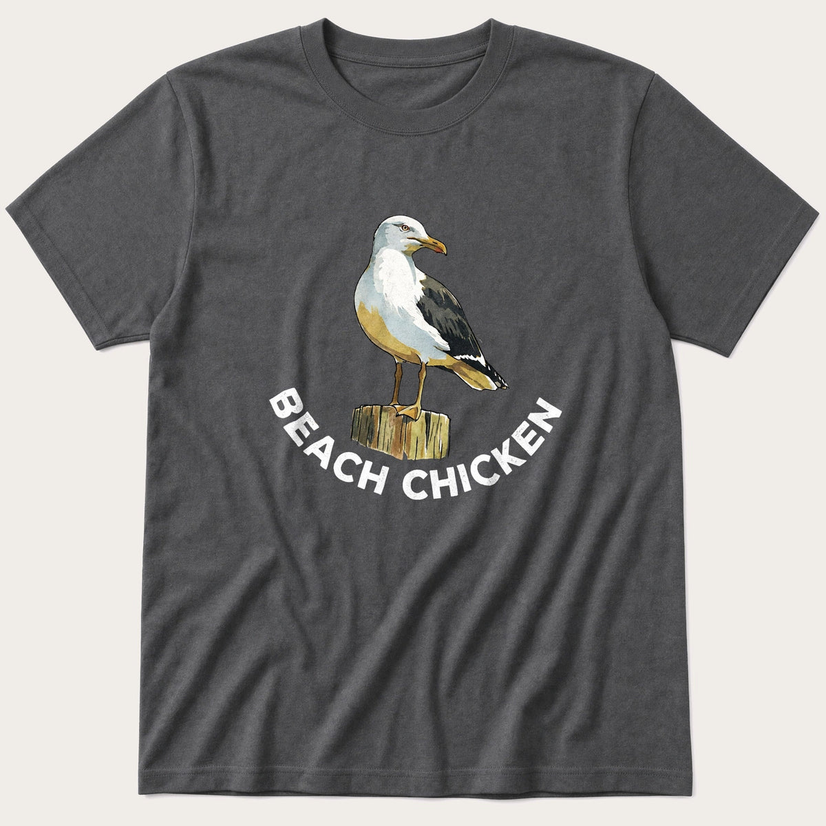 Beach Chicken 12 — Charcoal T-Shirt