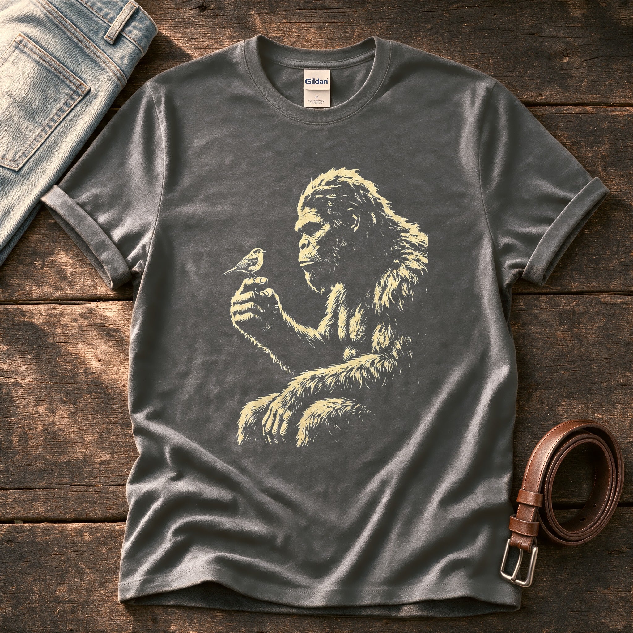 Bigfoot 2 — Charcoal Comfort Colors tee
