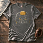 Biker Owl 6 — Charcoal Comfort Colors tee