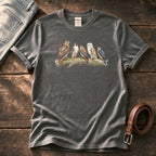 Birds Of Prey On Branch 1 — Charcoal Comfort Colors tee