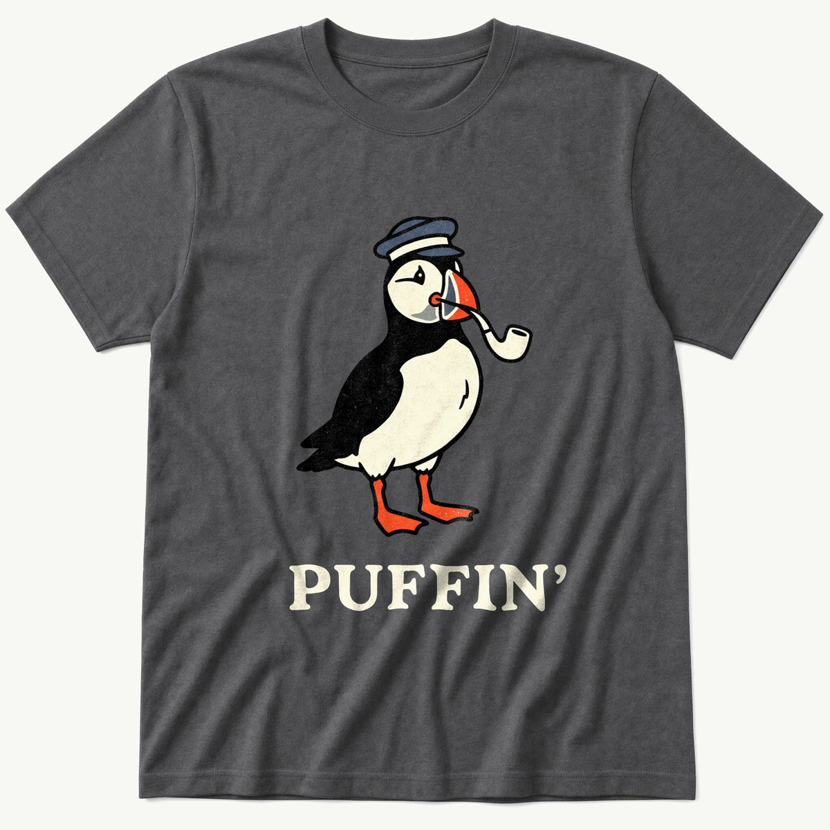 Cap Puffin 7 — Charcoal T-Shirt