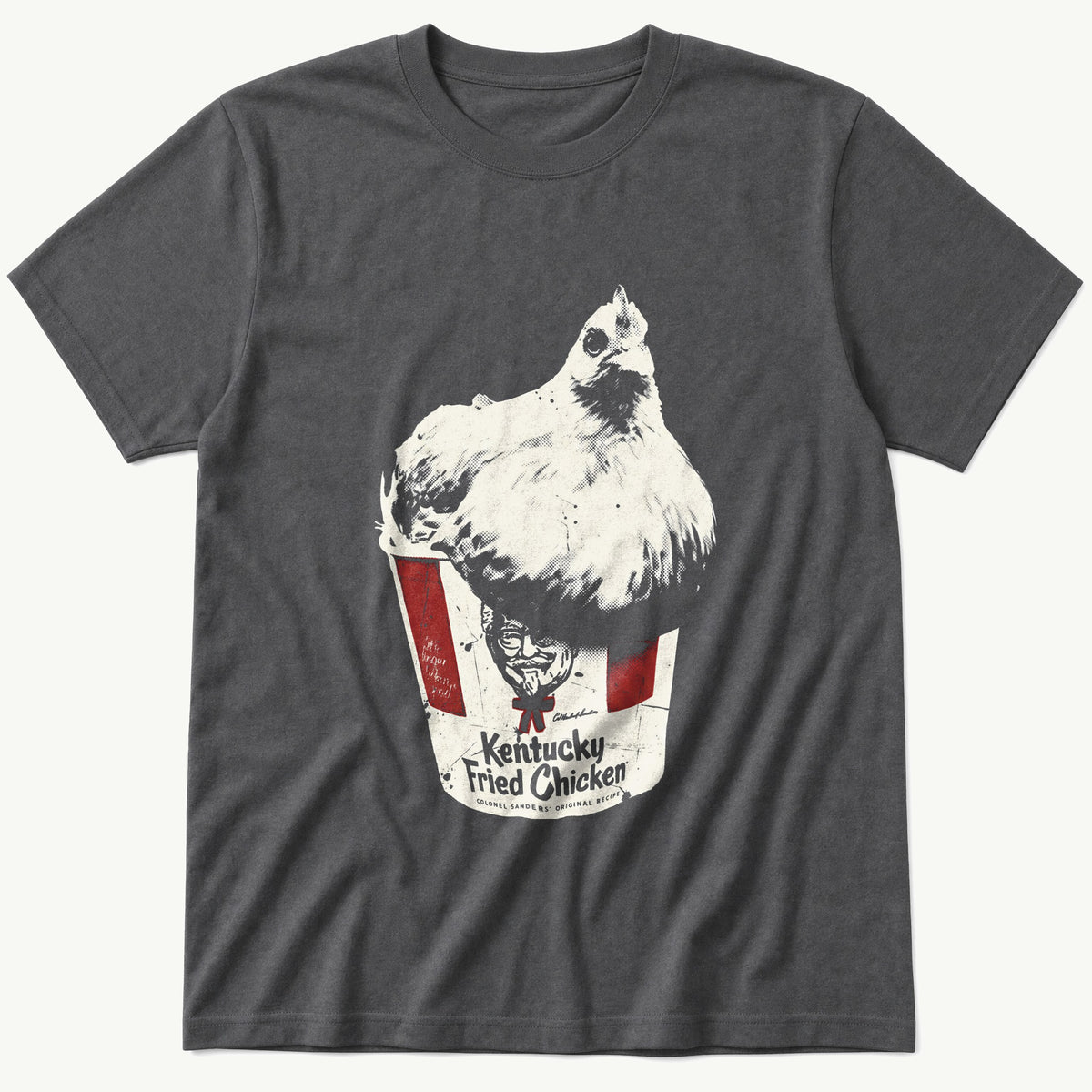 Chicken Bucket 4 — Charcoal T-Shirt
