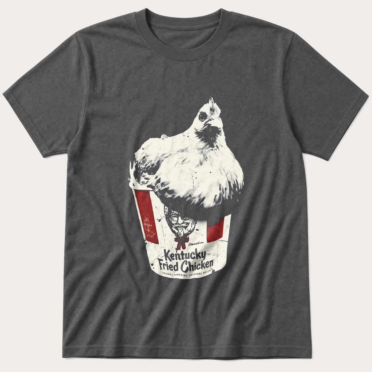 Chicken Bucket 4 — Charcoal T-Shirt