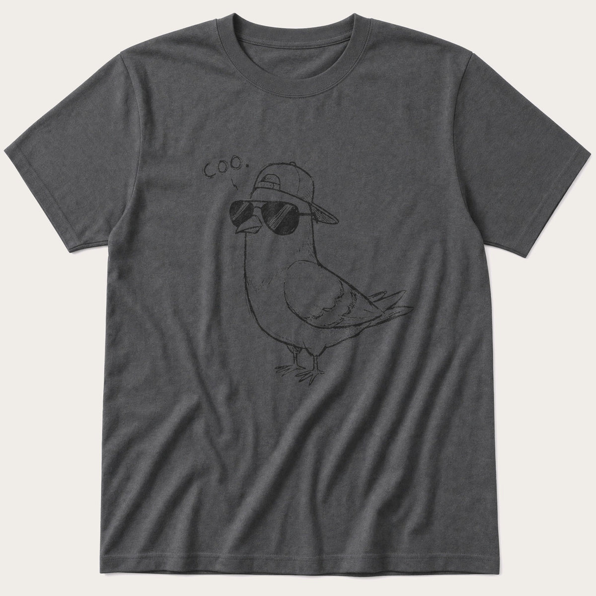 Coo Pigeon 5 — Charcoal T-Shirt