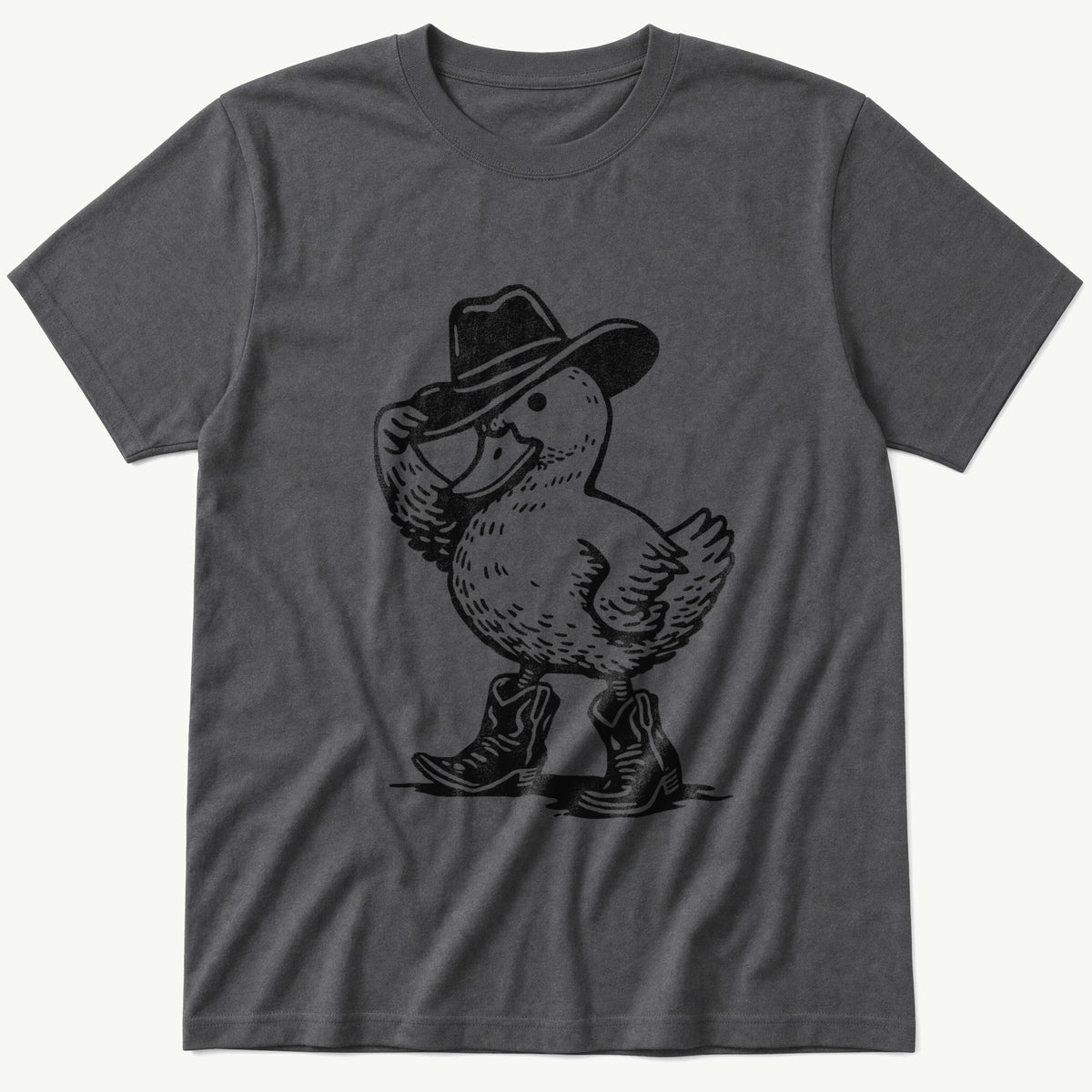 Cowboy Duck 44 — Charcoal T-Shirt