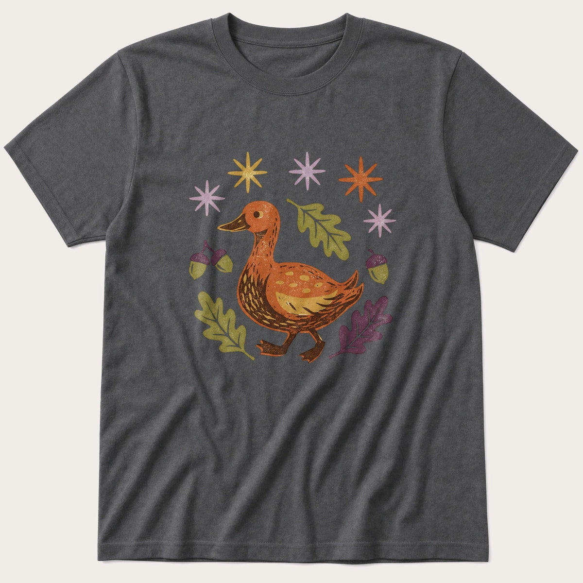Duck Cutout 1 — Charcoal T-Shirt