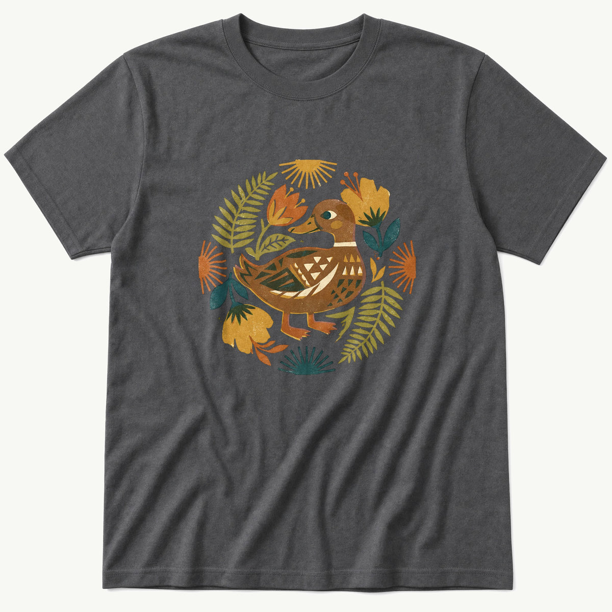 Duck Cutout 2 — Charcoal T-Shirt
