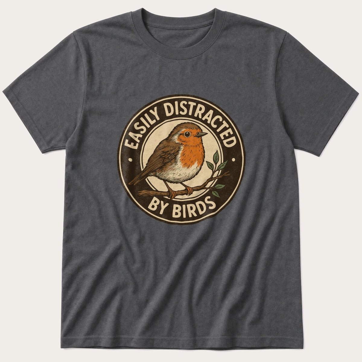 Easily Distracted 46 — Charcoal T-Shirt