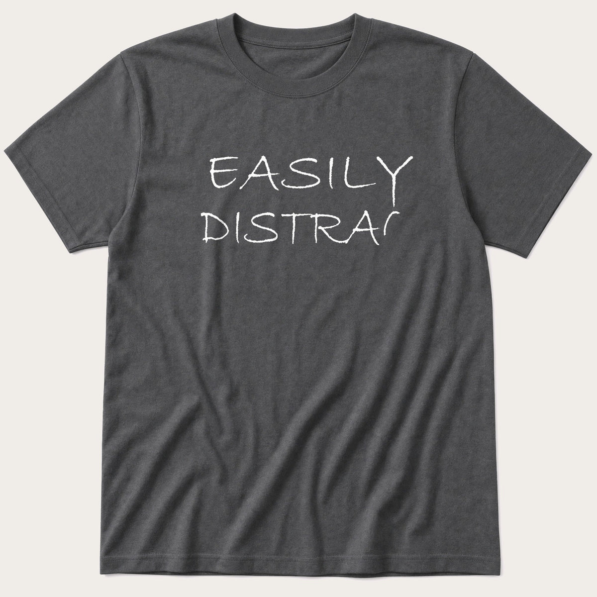 Easily Distracted 63 — Charcoal T-Shirt