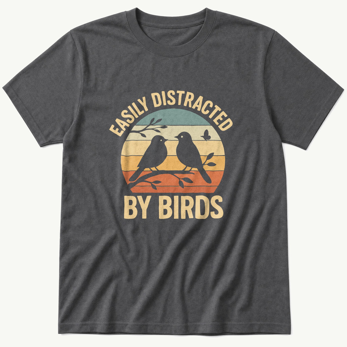 easily-distracted-8 — Charcoal T-Shirt