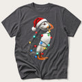 Fairy Light Puffin — Charcoal T-Shirt