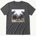 Flock Of Pigeons 3 — Charcoal T-Shirt