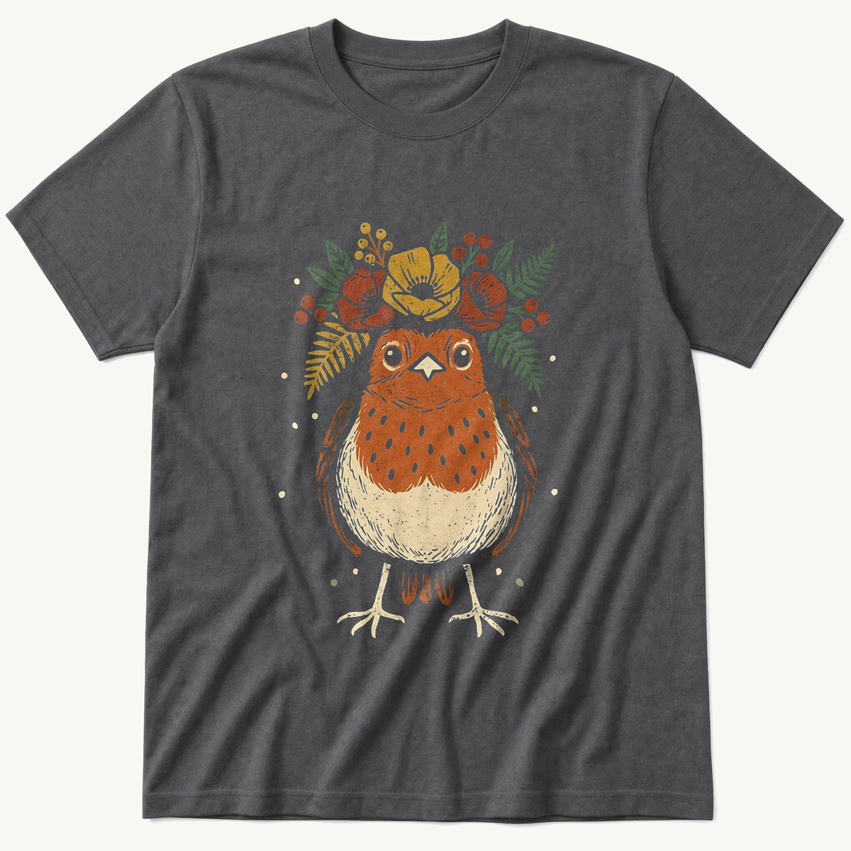 Flower Crown — Charcoal T-Shirt
