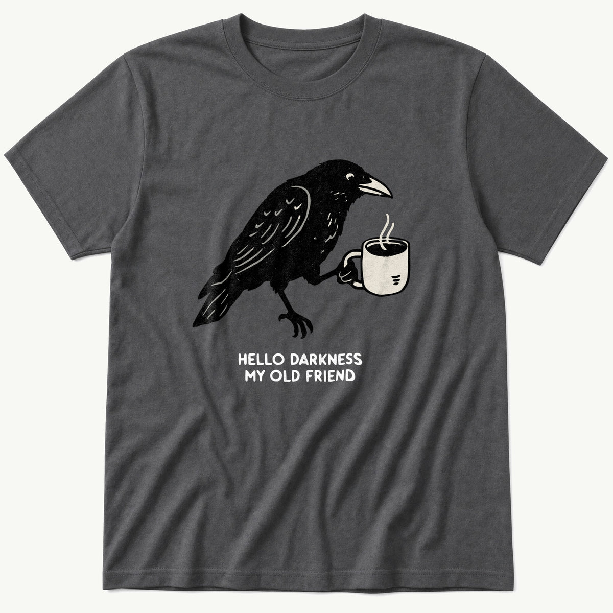 Hello Darkness 77 — Charcoal T-Shirt