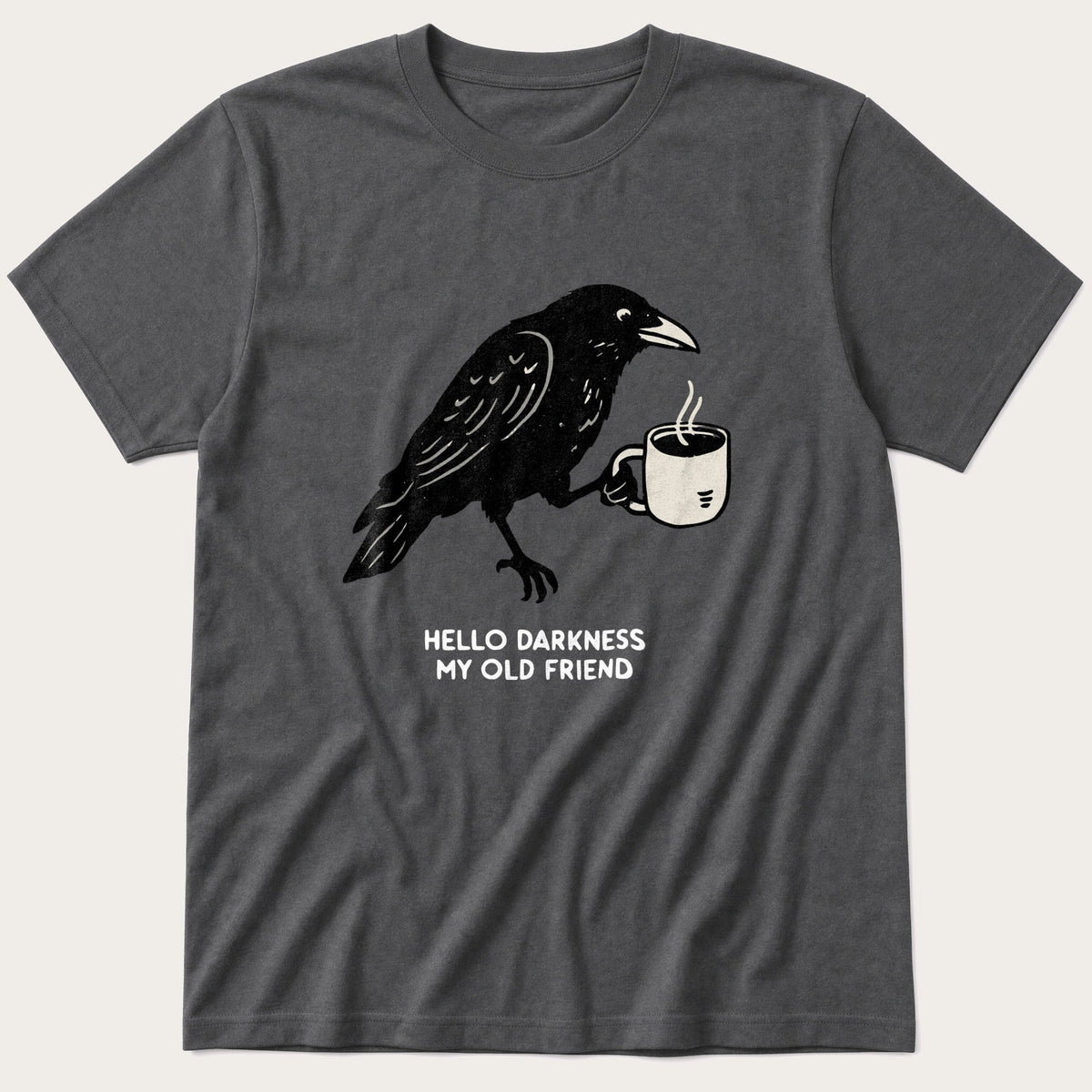 Hello Darkness 77 — Charcoal T-Shirt