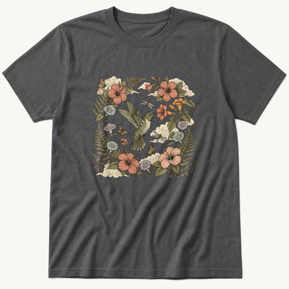 Humming Bird Murul — Charcoal T-Shirt