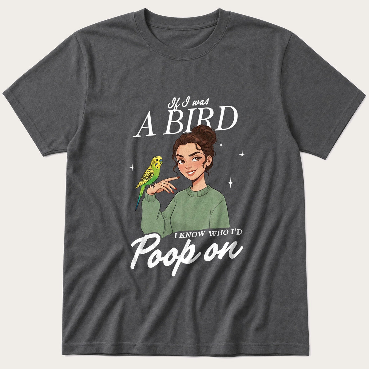 If I Was A Bird — Charcoal T-Shirt