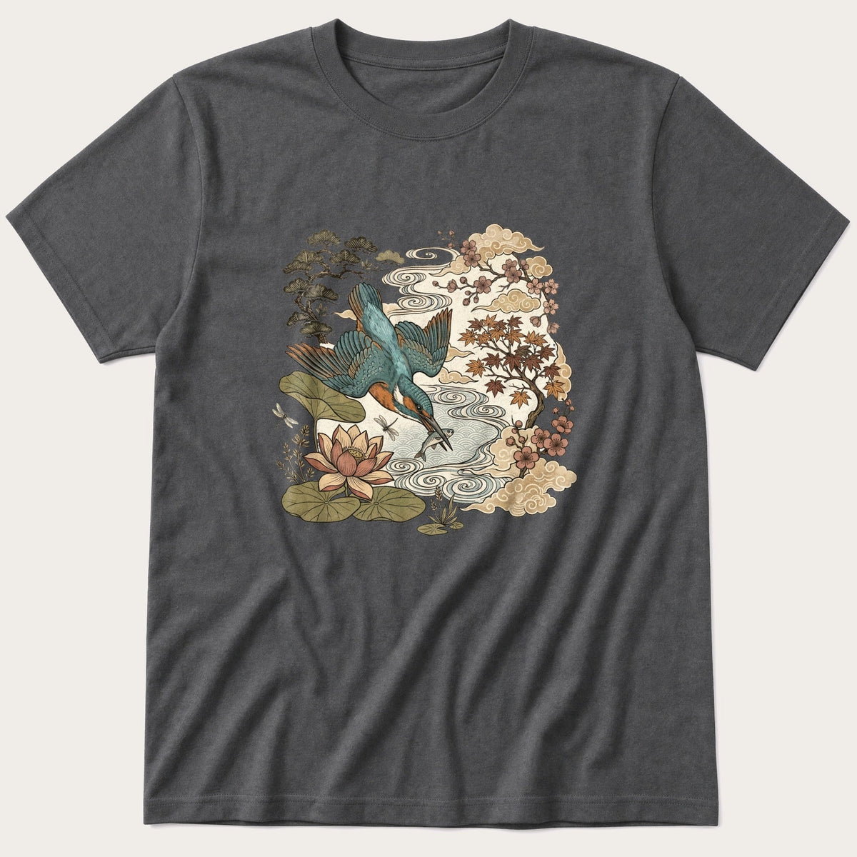 King Fisher Murul — Charcoal T-Shirt