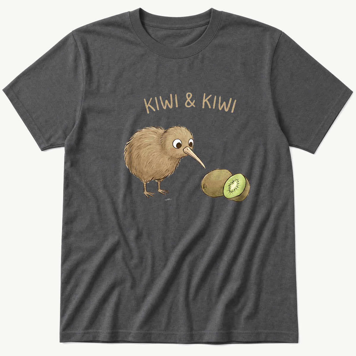 Kiwi & Kiwi — Charcoal T-Shirt