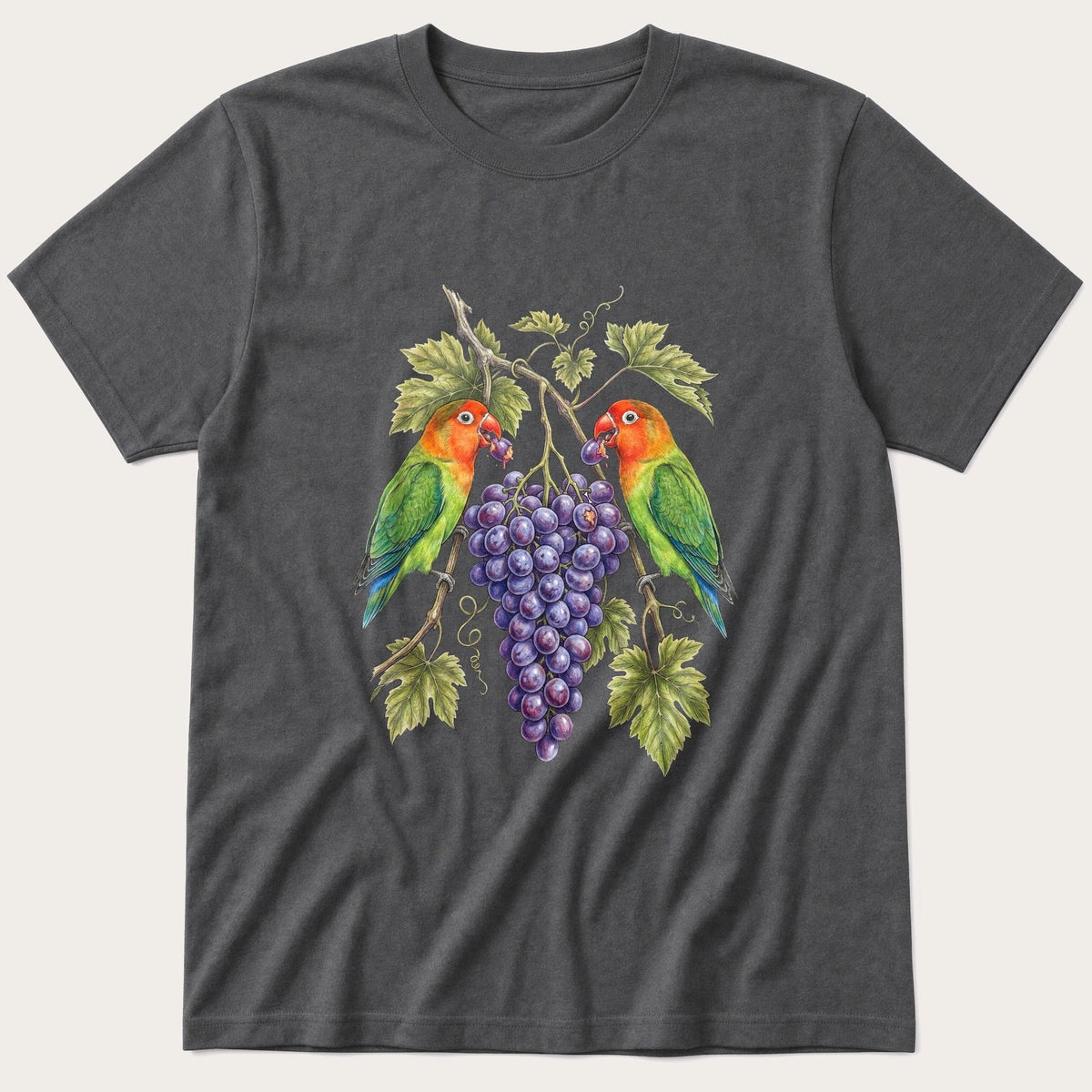 Lovebirds 22 — Charcoal T-Shirt