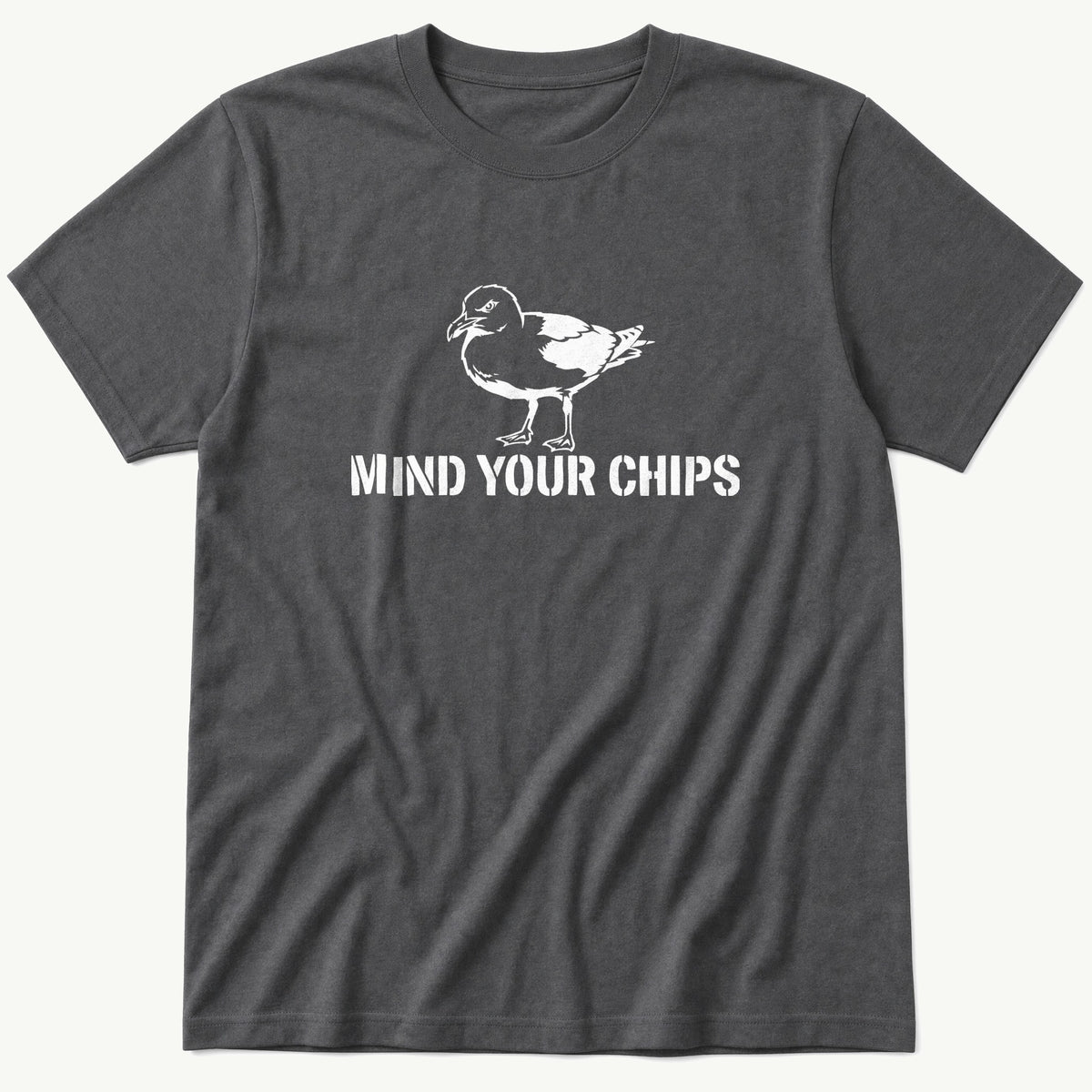Mind Your Chips — Charcoal T-Shirt