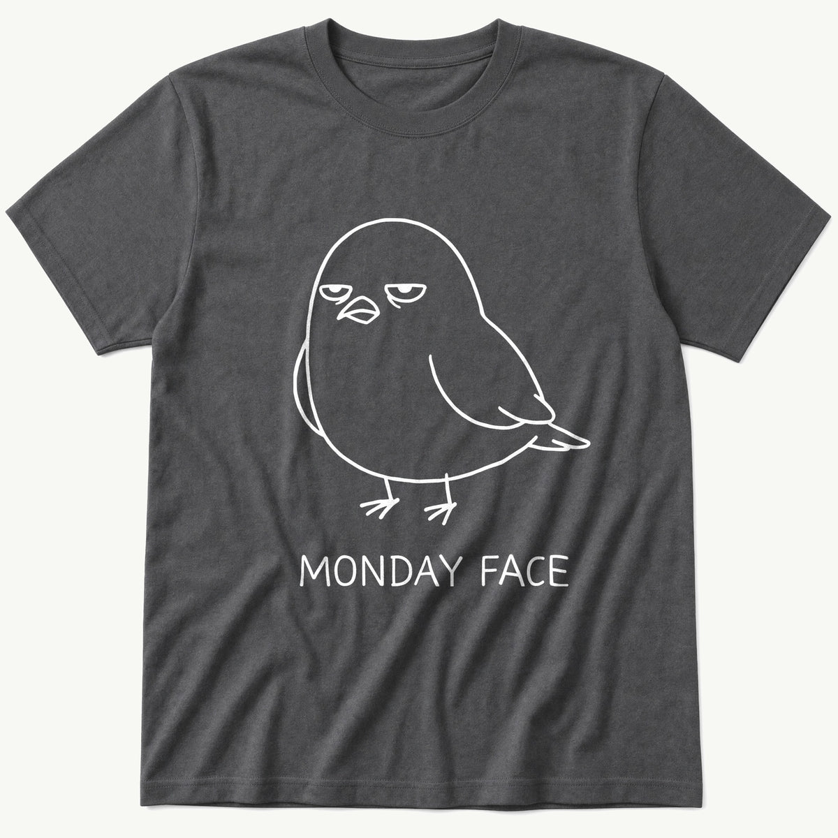 MONDAY FACE — Charcoal T-Shirt