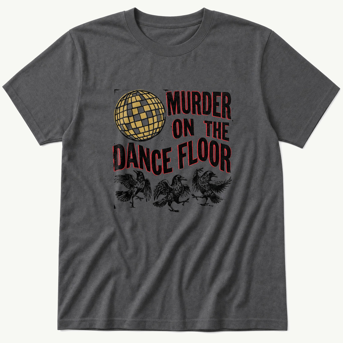 Murder On Floor 66 — Charcoal T-Shirt