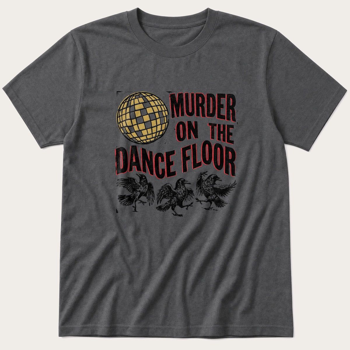 Murder On Floor 66 — Charcoal T-Shirt