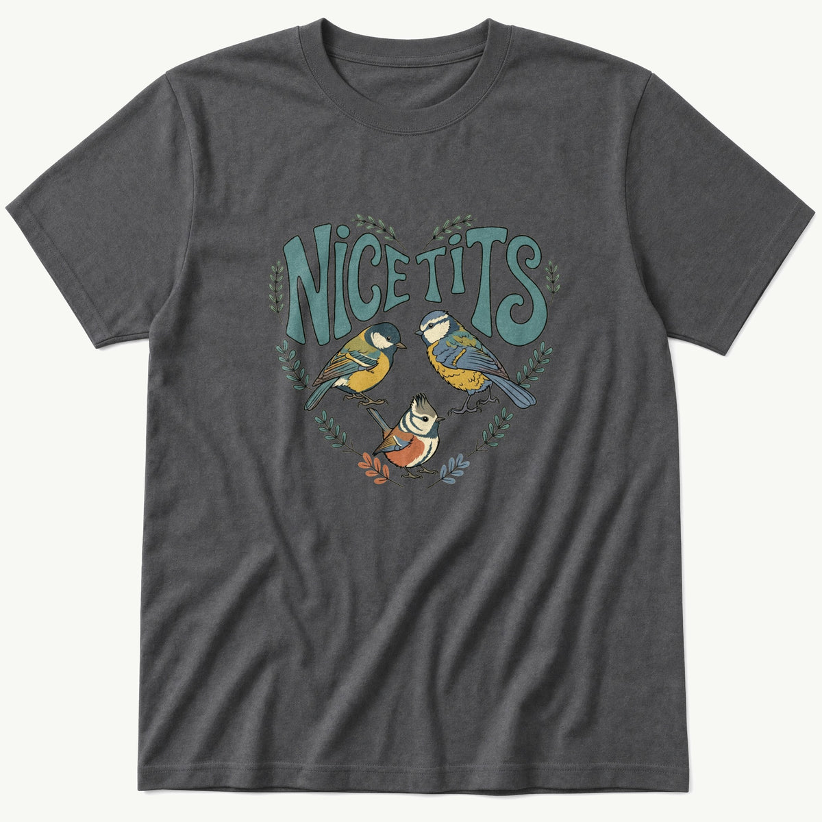 Nice Tits — Charcoal T-Shirt