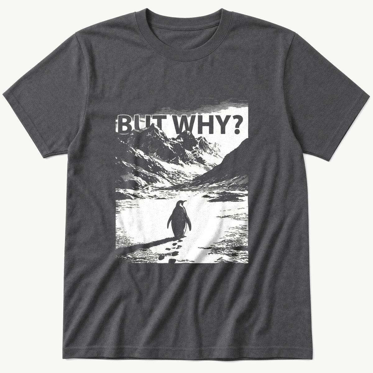 Nihilist Penguin 2 — Charcoal T-Shirt