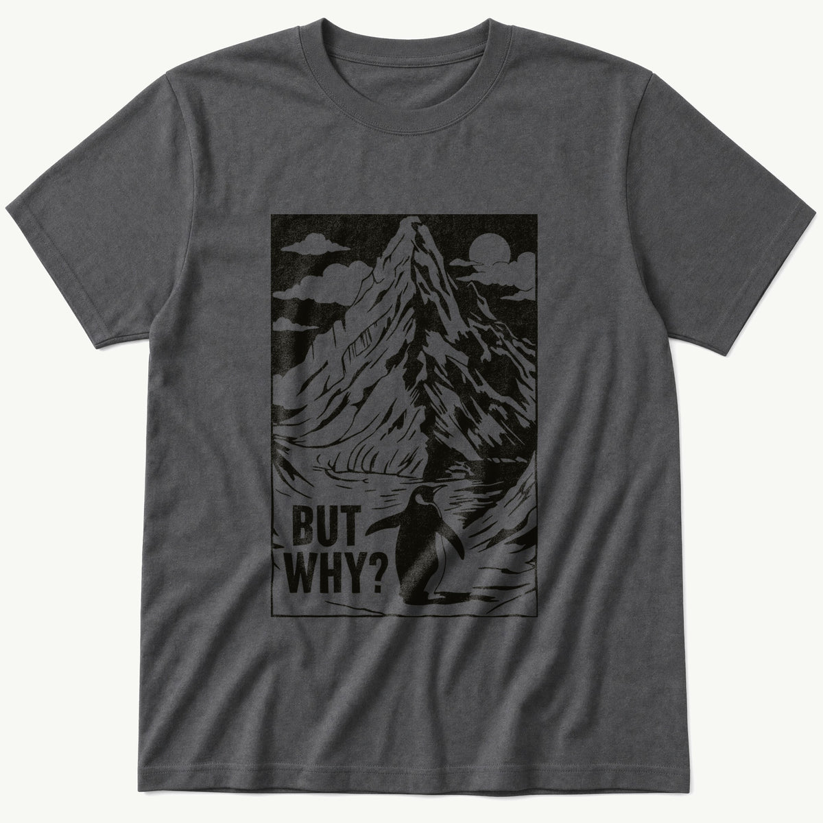 Nihilist Penguin 4 — Charcoal T-Shirt