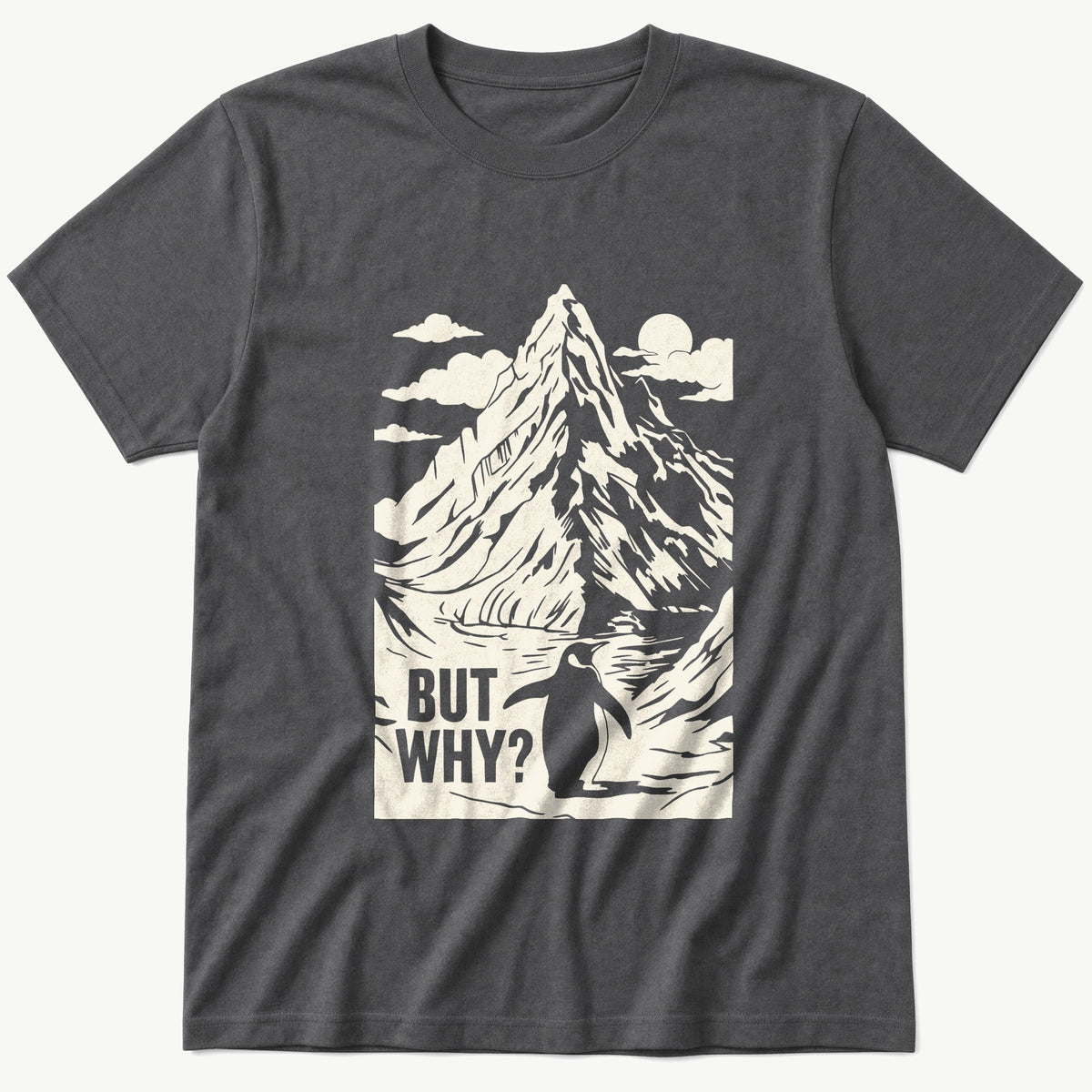 Nihilist Penguin 5 — Charcoal T-Shirt
