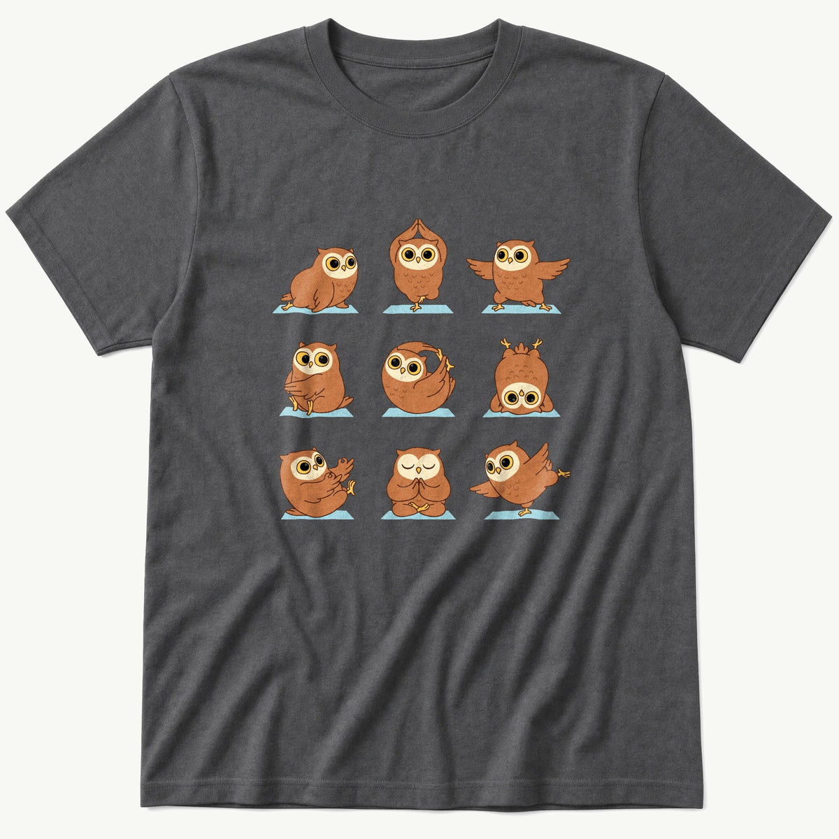 Owl Workout — Charcoal T-Shirt