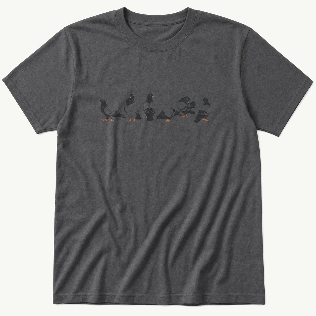 Pigeons 66 — Charcoal T-Shirt