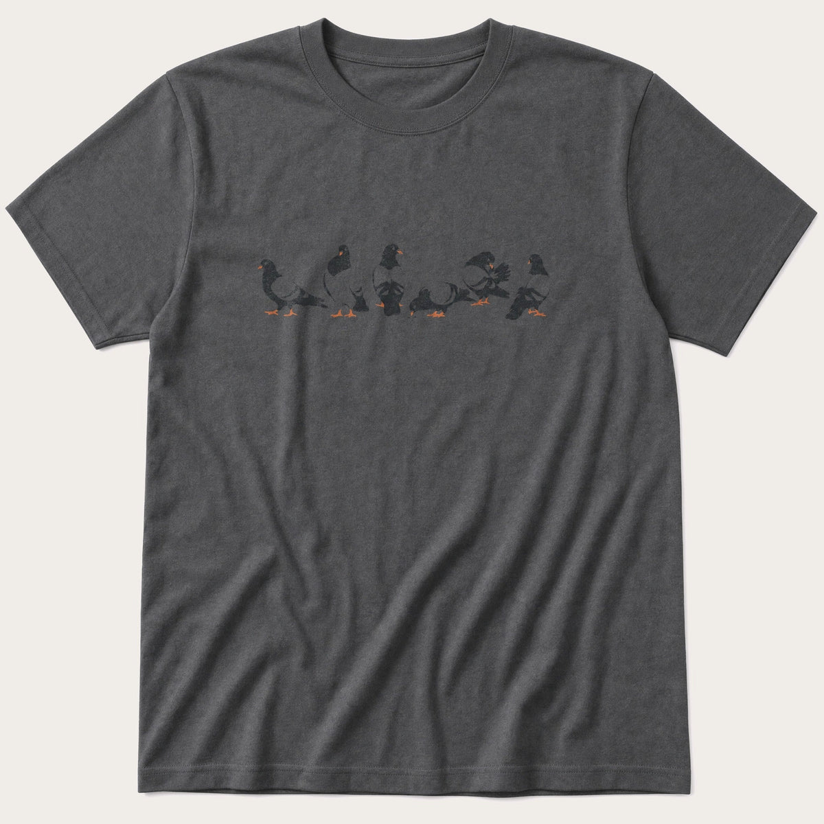 Pigeons 66 — Charcoal T-Shirt