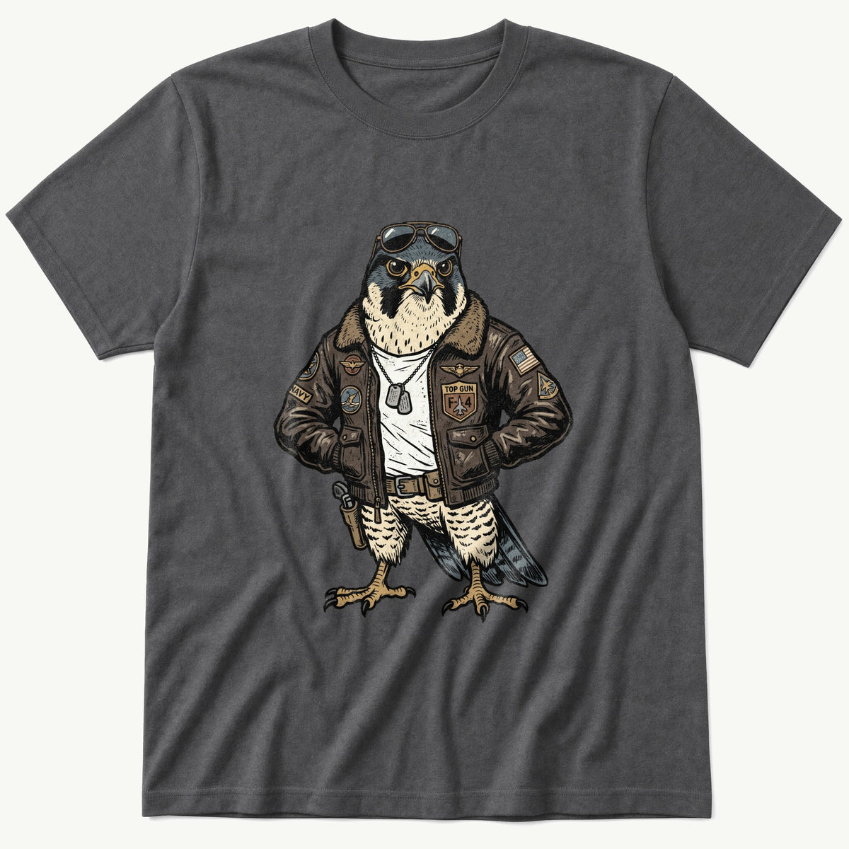 Pilot Hawk — Charcoal T-Shirt